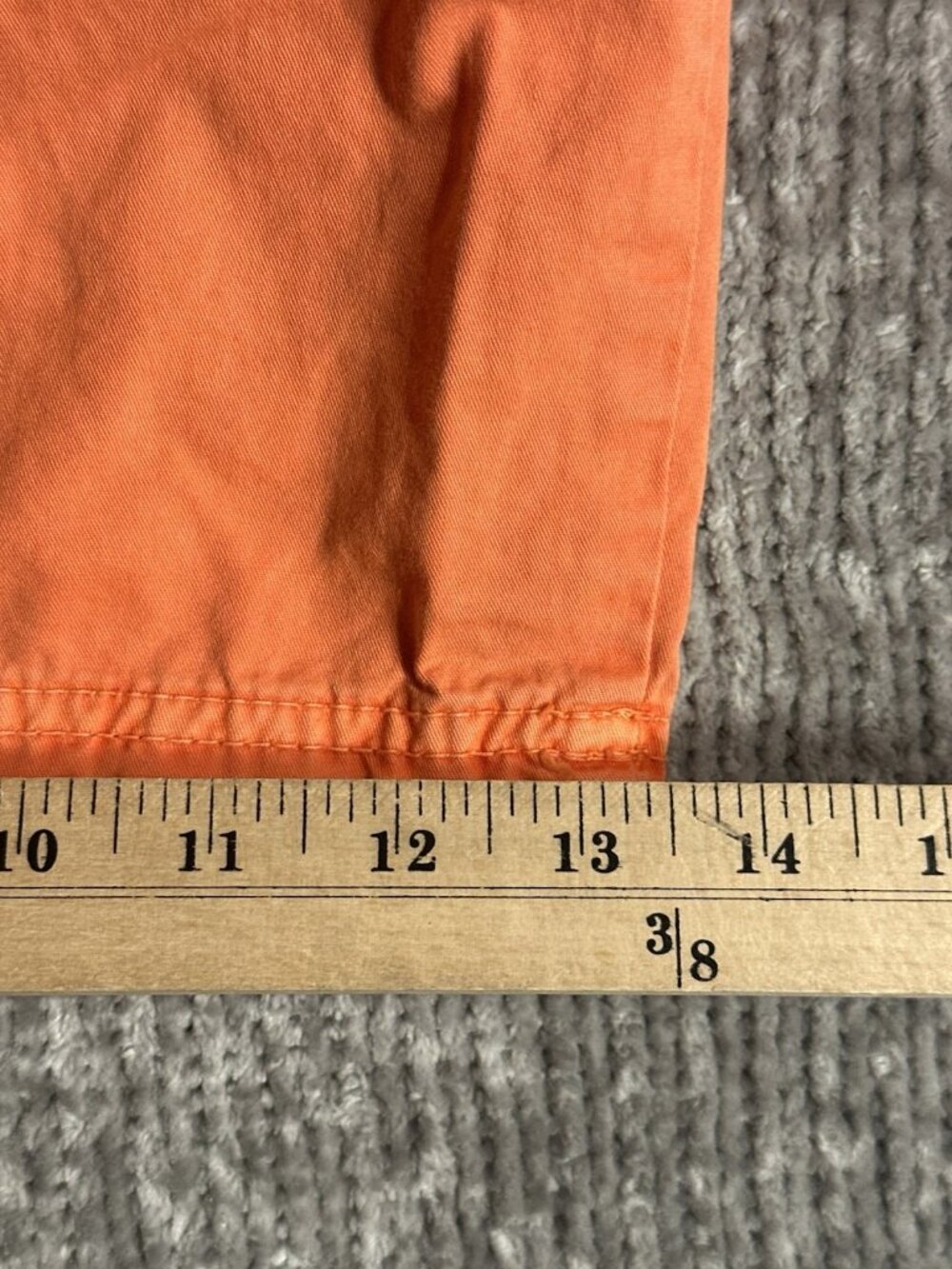 Vintage Y2K Seven Souls Cargo Utility Shorts Orange Multi Pockets Size 38 - Picture 3 of 12
